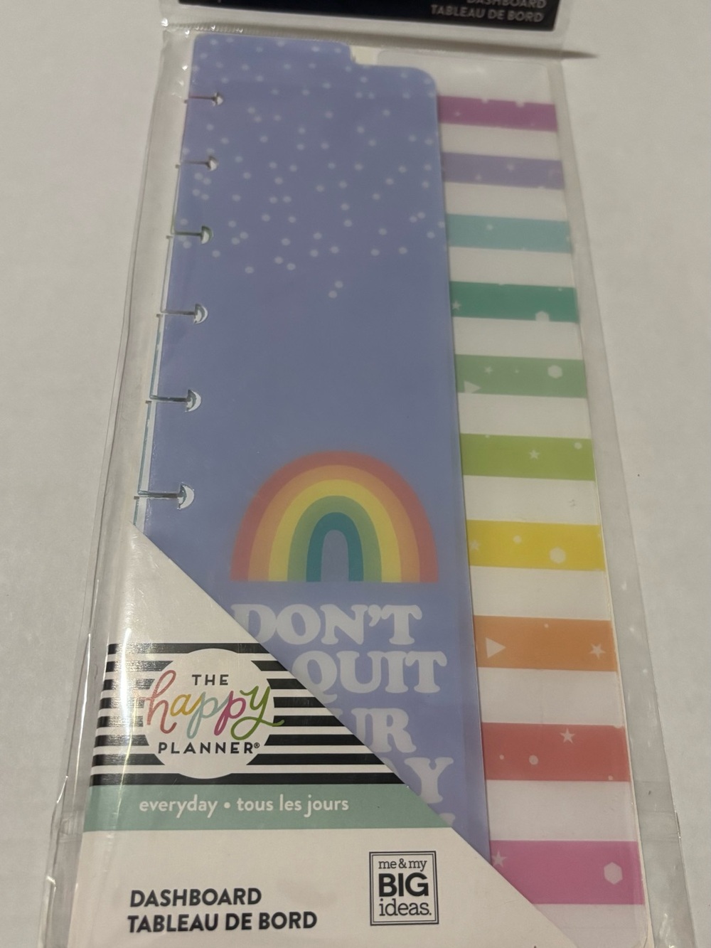 The Happy Planner Lavender Rainbow Dashboards